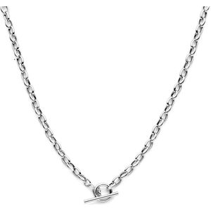 Zilver - Gerhodineerd Collier - Marine - 5 mm - 42 cm - Kapittelslot