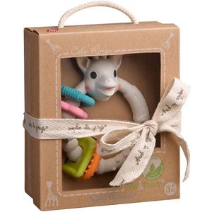 Sophie de giraf Colo'rings - Bijtring - Babyspeelgoed - Kraamcadeau - Babyshower cadeau - 100% natuurlijk rubber - In gerecyled geschenkdoosje met organic katoenen strikje - Vanaf 0 maanden