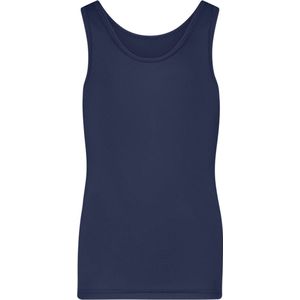 RJ Bodywear - Pure Color 2-pack Jongens Singlet Donkerblauw - maat 134/140 - Blauw