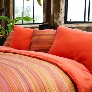 Kayori - Goko - Dekbedovertrek - Rood - Katoensatijn - 140/200-220