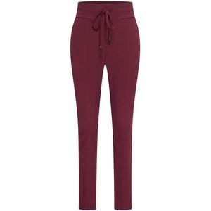Bonded Travel Broek Skinny 202632 Burgundy