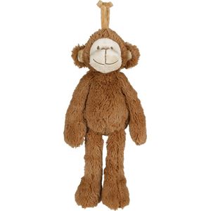 Happy Horse Aap Micha Muziekknuffel - Bruin - Baby cadeau