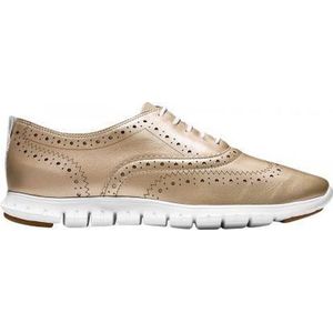 Cole Haan Zerogrand Wing Oxford Matte Gold Leather White-Schoenmaat 43,5