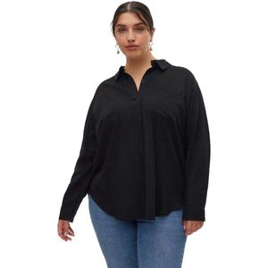 Shirt - Wit - 55% LENZING™ ECOVERO™ Viscose, 45% Linnen - Lange Mouwen