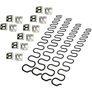 Bankveren reparatieset - 4 stuks 635 cm veer met 16 stuks S-clips 40 draaddiameter