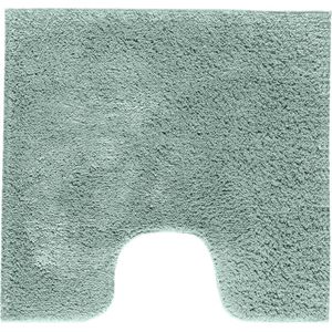 Casilin WC-mat Antislip Havana - 59x59cm - Met Uitsparing - Vierkante Badmat - Waterabsorberend - Wasbaar en Sneldrogend - 100% Katoen - Groen, Aqua