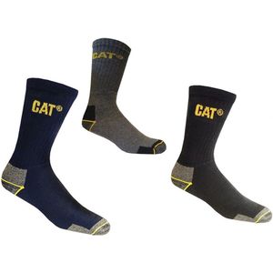 Werksokken voor Heren - 6 Paar Versterkte Katoenen Sokken | Perfect voor Werkschoenen