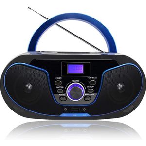 Draagbare Bluetooth CD-speler met Stereo Audio en FM Radio voor Veelzijdig Gebruik