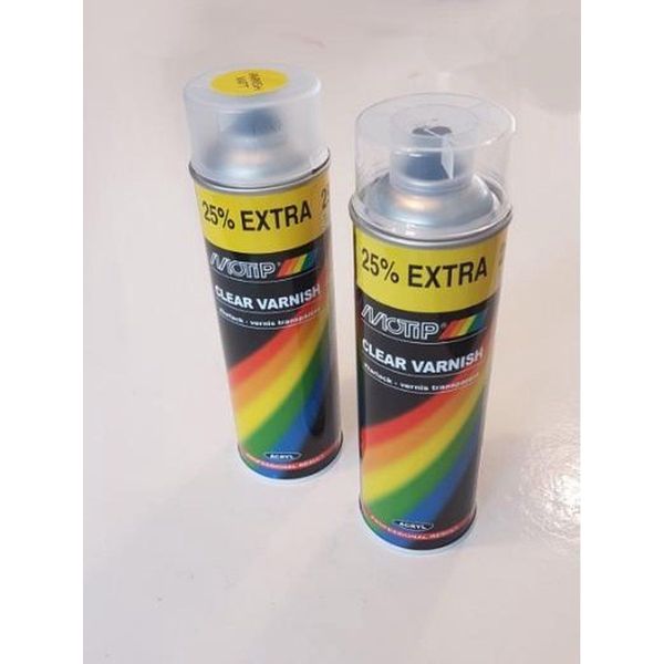 Spraymax 2k hoogglans blanke lak voordeel verpakking per 6 stuks - Het grootste online beslist.nl