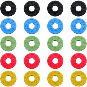 20 Stuks Gitaar Strap Sloten - Antislip Siliconen Rubber - Gitaar Accessoires