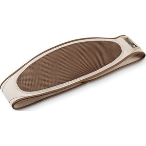 Beurer HK 72 Elektrisch Warmtekussen - Heating pad - Warmteband - Voor de rug - 125 x 18 cm - 4 Warmtestanden - Snelle opwarming - Automatische uitschakeling - Draadloos - Oplaadbaar - Neopreen - Machinewasbaar - 3 Jaar garantie - Bruin/beige