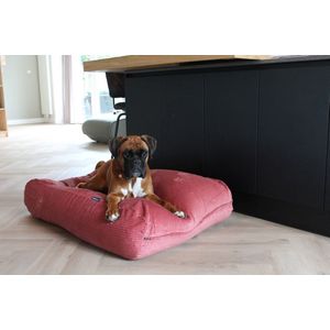 Dog's Companion Hondenkussen / Hondenbed - XL - 140 x 95 cm - Oud Roze Double Ribcord