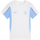 Puma - Manchester City Fc - T-shirt - Blauw - Katoen - Korte Mouwen