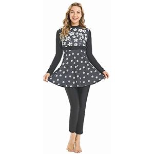 Vrouwen Badpak Volledige Cover Bescheiden Badmode voor Zwemmen