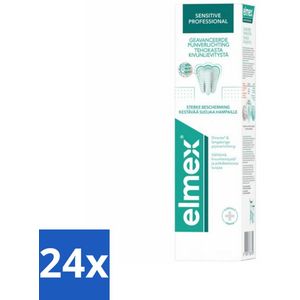 24 x Elmex Tandpasta Sensitive Professional 75 ml - Tandgevoeligheid - Tandpasta Gevoelige Tanden - Pijnverlichting Tanden - Elmex Sensitive Professional - Pro-Argin