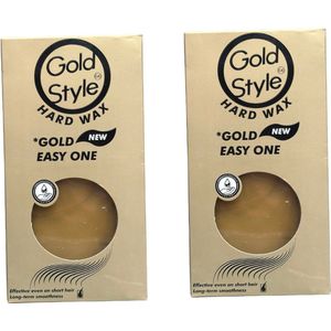 GOLDSTYLE Hard Wax – 2 x 400 g | Professionele Harswax voor Ontharing | Voor Gezicht & Lichaam