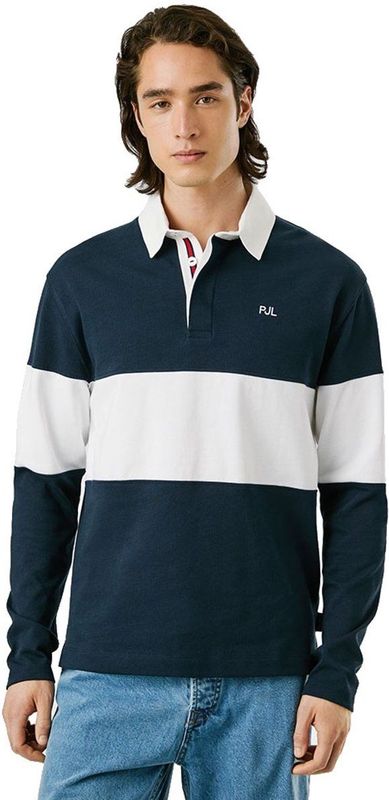 Pepe Jeans - PM5400014 - Poloshirt - Marineblauw - Lange Mouwen - Casual