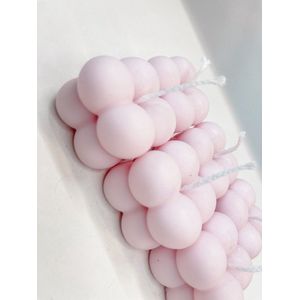 Set van 25 kleine LICHT ROZE bubbel kaarsen - mini bubble kaars - bubble candle - Paper Bricks - huwelijk - geboortegeschenk - bedankje - mini cadeautje - baby shower - communie - lentefeest