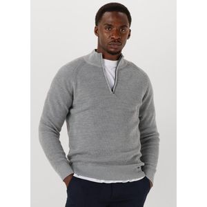 Gentiluomo Turtle Zip Truien & Vesten Heren - Sweater - Hoodie - Vest- Grijs - Maat M