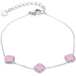 Go Dutch Label Oorbellen Kruis Crystal Zilver E1062-1