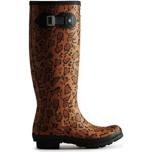 Hunter - Women's Original Tall Wellington Boots Leopard - Maat 36