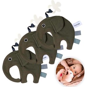 Funnies Speendoekje Ollie 3-Pack Forest - Set van 3 Zachte Speendoekjes - Knuffeldoekjes - Speenknuffels - 15x14 cm - Zacht en Comfortabel Doekje om de Speen aan te Bevestigen - Ideaal voor Troost en Gemak bij Baby’s