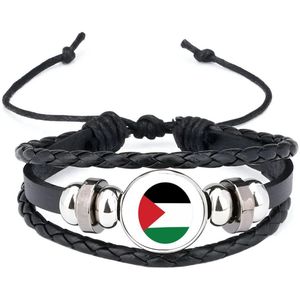 Akyol - palestina vlag armband zwart - Palestina - mensen die liefde willen geven aan palestina - degene die van palestina houden - supporten - oorlog - verjaardagscadeautje - gift - geschenk - kado