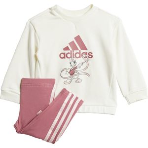 adidas Sportswear Disney Minnie en Katrien Joggingpak - Kinderen - Wit- 92