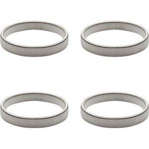 Purepeak Mouwophouders Set 4 Stuks - Zilver - Dames - Heren - Elastisch