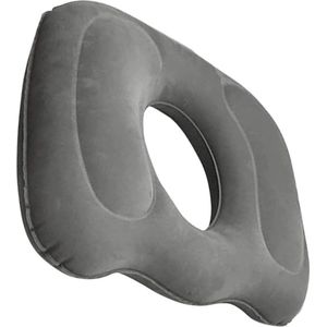 kussen - Ergonomisch Stuitkussen Bureaustoel - Zitring Kussen - Voor Auto En Bureaustoel - Bureaustoel - Staartbeen Kussen - 45*39cm - grijs - Pluche - opblaasbaar