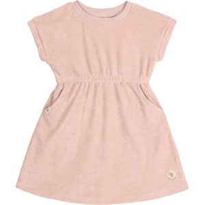 Lässig jurk terry badstof - powder pink 86/92 13-24 mnd