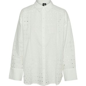 VERO MODA - Bloes - Maat M - Vrouwen - SNOW WHITE - polyester