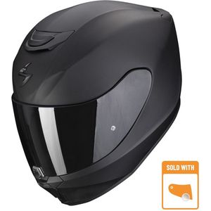 Scorpion EXO-391 Matt Black - ECE goedkeuring - Maat L - Integraal helm - Scooter helm - Motorhelm - Zwart - ECE 22.06 goedgekeurd