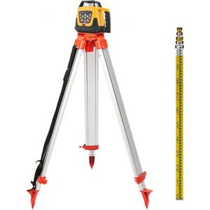 Roterende laser - nivelleringsapparaat - kruislijnlaserset - statief - Nivelleringsstaf