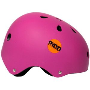 RiDD - Skull - Helmet - Helm - Valhelm - Skateboard - Bescherming - Kinderen - Skate - Skeelers - Roze