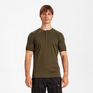 Engel Extend Grandad T-shirt 9256-565 - Forest Green - L