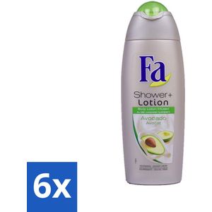 Fa - Douchecrème Met Lotion - Avocado - 250 ml - Voordeelverpakking - 6 stuks