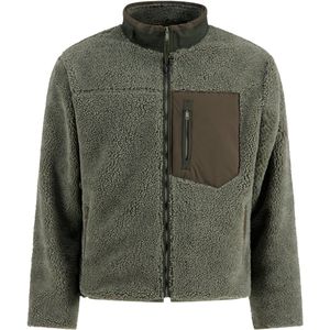 A Fish Named Fred - Fleece Jas - Groen - Slim Fit