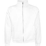 Fruit of the Loom Heren Premium 70/30 Full Zip Sweatshirt Jas, Wit, M