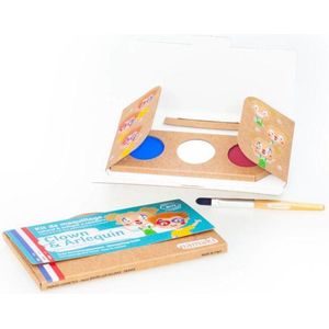 Namaki Schminkset – Thema schmink – Make up Kinderen – Face Paint pallete – Clown & Harlekijn – 3 kleuren – 3 x 2.5 gram