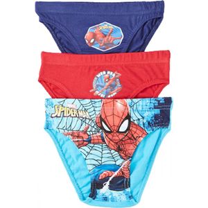 Spiderman slips - onderbroeken - ondergoed - set van 3 in box - maat 122/128 - 7/8 jaar