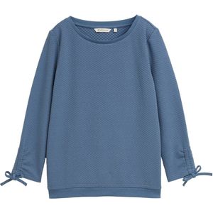 Tom Tailor Denim Sweatshirt met gerimpelde mouwen
