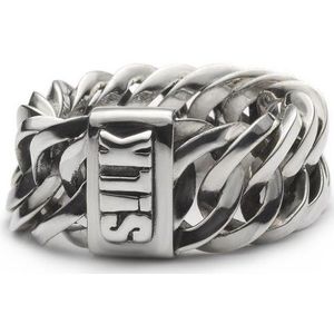 SILK Jewellery - Zilveren Ring - Linked - 120.19 - Maat 19