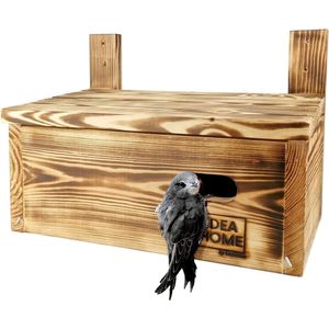 Nestkast voor snelle vogels, gemaakt van massief hout, geschroefd