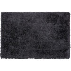 CIDE - Shaggy vloerkleed - Zwart - 140 x 200 cm - Polyester