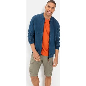 camel active Sweatjack in denimlook - Maat menswear-3XL - Denim Blauw