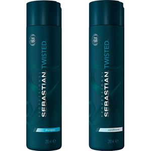 Sebastian - Twisted Elastic Shampoo 250ml - Twisted Elastic Conditioner 250ml - Voordeelverpakking