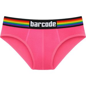 Barcode Berlin Pride Brief Neonpink - MAAT L - Heren Ondergoed - Slip voor Man - Mannen Brief