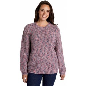 Voorgevormde trui met ronde hals in wol en alpaca