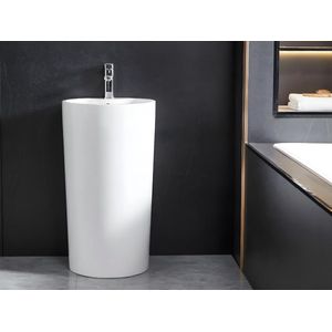 Shower & Design Wastafel op cylindrische voet TOTAM L 45 cm x H 83 cm x D 43 cm